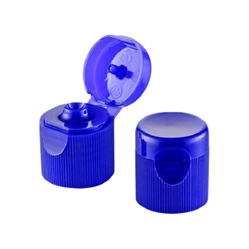 Biyotıp için koyu mavi plastik çevirmeli üst kapak