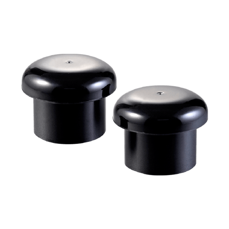 Mat siyah plastik Vidalı Kapak