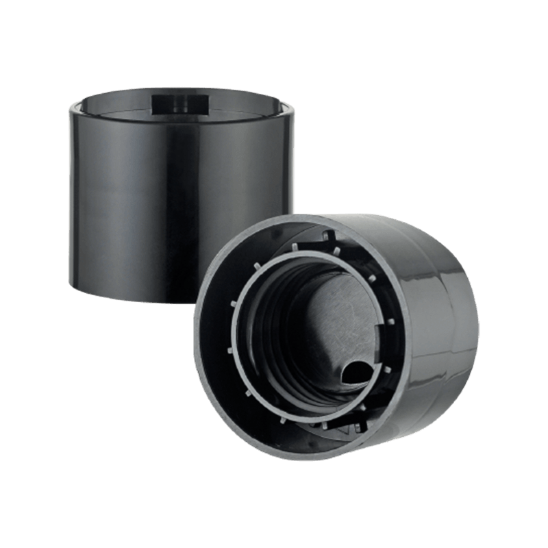 Deterjan için siyah pp plastik disk üst kapağı